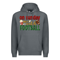 Rock on sunday we watch football Premium Hoodie - BundleAndBundleShop
