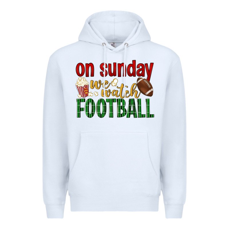 On Sunday We Watch Football Premium Hoodie by BundleAndBundleShop | Teevron