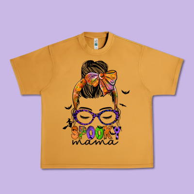Spooky Mama Urban Heavy Tee Designed By Jahusdesignshop