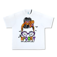 White spooky mama Urban Heavy Tee - JahusDesignShop