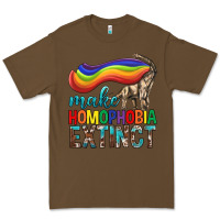 Cacao Lgbtq Make Homophobia Extinct Premium Tee - BundleAndBundleShop