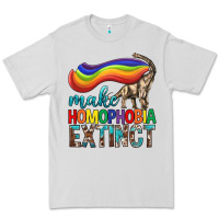 Dove Grey Lgbtq Make Homophobia Extinct Premium Tee - BundleAndBundleShop