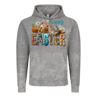 Cloud Rock Happy Easter with Cowboy Vintage Hoodie - NancyCooperArtShop