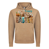 Vintage Coffee Happy Easter with Cowboy Vintage Hoodie - NancyCooperArtShop