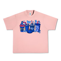 Salmon Colon Cancer coffee cups blue ribbon Urban Heavy Tee - NancyCooperArtShop