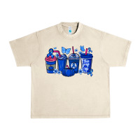 Colon Cancer Coffee Cups Blue Ribbon Urban Heavy Tee | Teevron