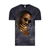 Cloud Black black man Vintage Tee - NancyCooperArtShop
