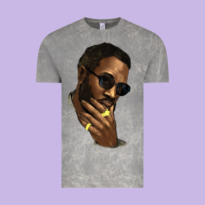 Black Man Vintage Tee Designed By Nancycooperartshop
