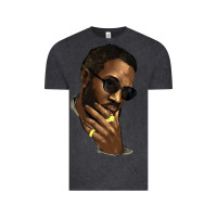 Vintage Black black man Vintage Tee - NancyCooperArtShop