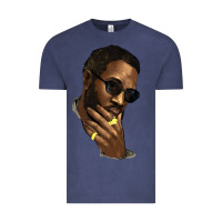Vintage Denim black man Vintage Tee - NancyCooperArtShop