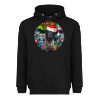 Black christmas suffolk baby sheep ornament Heavyweight Hoodie - LillyAllenDesigns
