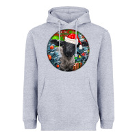 Heather Grey christmas suffolk baby sheep ornament Heavyweight Hoodie - LillyAllenDesigns