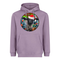 Lavender christmas suffolk baby sheep ornament Heavyweight Hoodie - LillyAllenDesigns