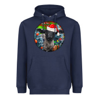 Navy christmas suffolk baby sheep ornament Heavyweight Hoodie - LillyAllenDesigns