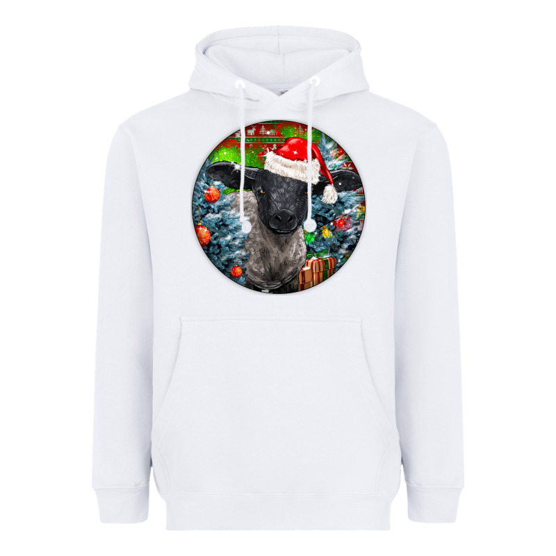 Christmas Suffolk Baby Sheep Ornament Heavyweight Hoodie by LillyAllenDesigns | Teevron