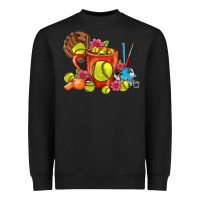 Black Softball Coffee Mug Heavyweight Sweatshirt - FaDigitalArtStudio