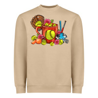 Mushroom Softball Coffee Mug Heavyweight Sweatshirt - FaDigitalArtStudio