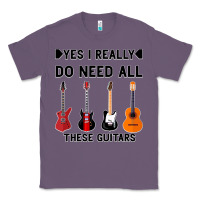 Lavender Yes I Really Do Need All These Guitars Classic Tee - Bettercallsaul