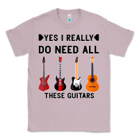 Lilac Yes I Really Do Need All These Guitars Classic Tee - Bettercallsaul
