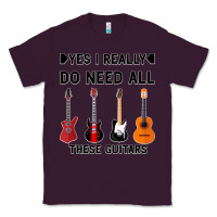 Plum Yes I Really Do Need All These Guitars Classic Tee - Bettercallsaul
