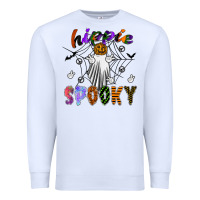 White hippie spooky Premium Sweatshirt - SublimationCraftShop