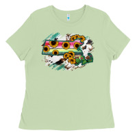 Matcha Massachusetts State Map Ladies Tee - RanaPortraitStore