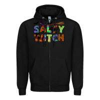 Black salty witch Zipper Hoodie - BundleAndBundleShop