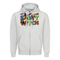 Dove Grey salty witch Zipper Hoodie - BundleAndBundleShop