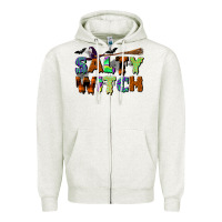 Oatmeal Heather salty witch Zipper Hoodie - BundleAndBundleShop
