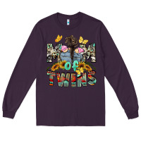 Plum mom of twins girls mother's day Long Sleeve Tee - CowGirlArtShop