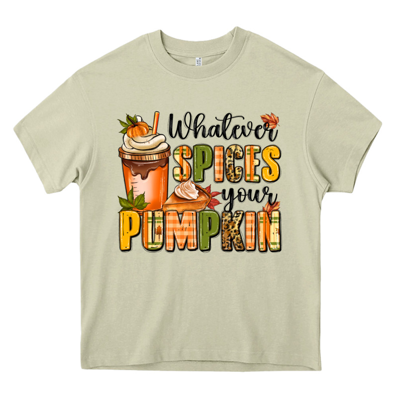 Whatever Spices Your Pumpkin Heavy Core Tee by MaliasSmallBusiness | Teevron