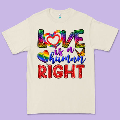 Love İs A Human Right Premium Tee Designed By Bundleandbundleshop