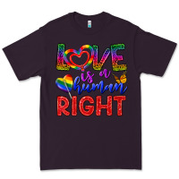 Plum Love İs a Human Right Premium Tee - BundleAndBundleShop
