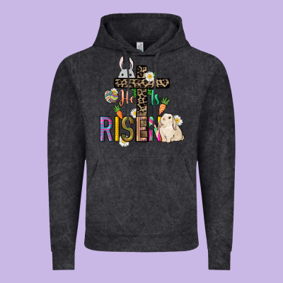 He Is Risen Easter Vintage Hoodie Designed By Nancycooperartshop