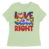 Love İs A Human Right Ladies Tee | Teevron