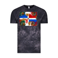 Cloud Black Mexican and Puerto Rico Flag Vintage Tee - texasbilliewilder