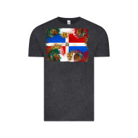 Vintage Black Mexican and Puerto Rico Flag Vintage Tee - texasbilliewilder