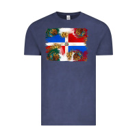 Vintage Denim Mexican and Puerto Rico Flag Vintage Tee - texasbilliewilder