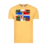 Vintage Mustard Mexican and Puerto Rico Flag Vintage Tee - texasbilliewilder