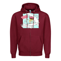 Burgundy Rocket Power Otto Woogidy Woogidy Surfs Up Zipper Hoodie - tuanDangUi
