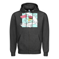 Charcoal Heather Rocket Power Otto Woogidy Woogidy Surfs Up Zipper Hoodie - tuanDangUi