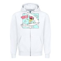 White Rocket Power Otto Woogidy Woogidy Surfs Up Zipper Hoodie - tuanDangUi