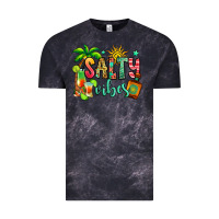 Cloud Black salty vibes tequila summer Vintage Tee - Jasminsmagicworld