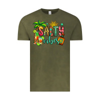 Vintage Olive salty vibes tequila summer Vintage Tee - Jasminsmagicworld