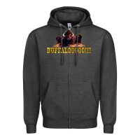 Charcoal Heather Buffalo Gold Casino Slot Machine Game Gifts Zipper Hoodie - tuanDangUi
