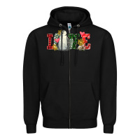 Black christmas penguin love Zipper Hoodie - FaDigitalArtStudio