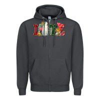 Smoke christmas penguin love Zipper Hoodie - FaDigitalArtStudio