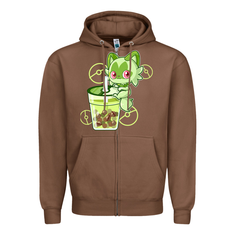 Sprigatito Matcha Bubble Classic . Zipper Hoodie by tuanDangUi | Teevron