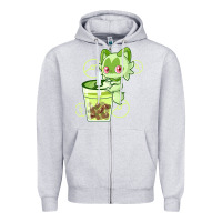 Heather Grey sprigatito matcha bubble classic . Zipper Hoodie - tuanDangUi