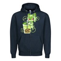 Navy sprigatito matcha bubble classic . Zipper Hoodie - tuanDangUi